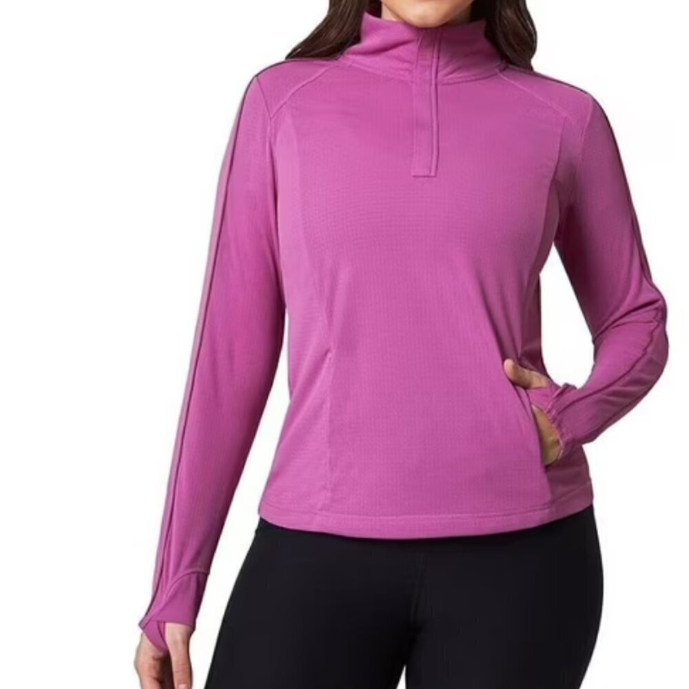 Mondetta Women's Purple Running 1/4 Zip Jacket Size M
